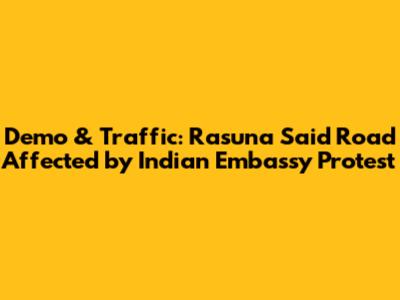 Demo & Traffic: Rasuna Said Road Affected by Indian Embassy Protest