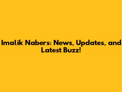Imalik Nabers: News, Updates, and Latest Buzz!