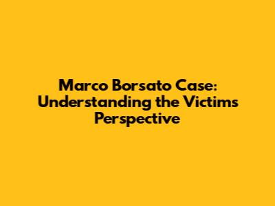 Marco Borsato Case: Understanding the Victim's Perspective